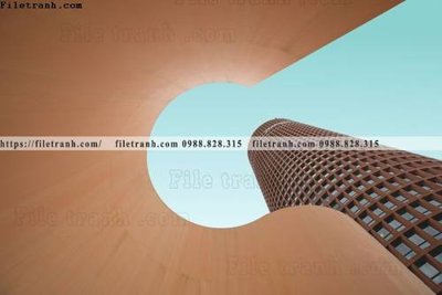 File gốc tranh kien truc kieu ngang 731 (ảnh chi tiết) để in lụa