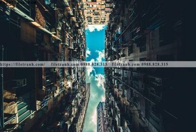 File in lụa tranh kien truc kieu ngang 739 (phong cảnh) tranh kien truc kieu ngang 739