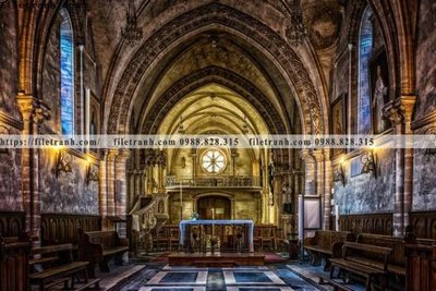 File tranh tranh kien truc kieu ngang 759 (bản gốc) trang trí văn phòng