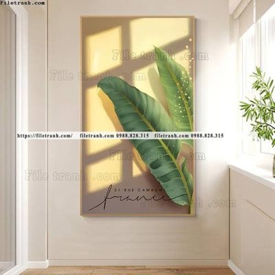 Tải file tranh la cay xanh cua so anh sang 501 (ảnh gốc) in tráng gương