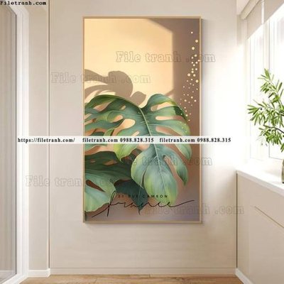 Mua file gốc tranh la cay xanh cua so anh sang 502 (PSD) tại Filetranh.com