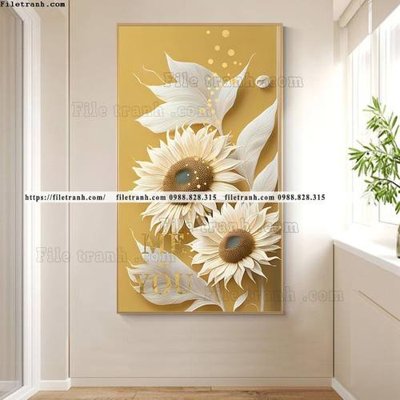 File gốc tranh loi vao hoa 5d sieu dep 519 (dành cho trang trí nội thất)