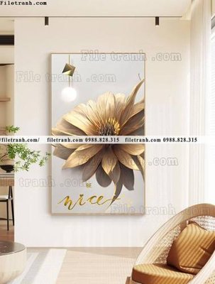 File in mica tranh loi vao hoa 5d sieu dep 528 (bản gốc) siêu trong