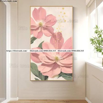 File gốc tranh loi vao hoa 5d sieu dep 553 (in lụa) tranh mã đáo