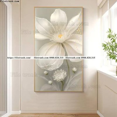 File gốc tranh loi vao hoa 5d sieu dep 568 (in 3D) nghệ thuật