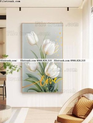 File in trần tranh loi vao hoa 5d sieu dep 573 (bản gốc 3D) sống động