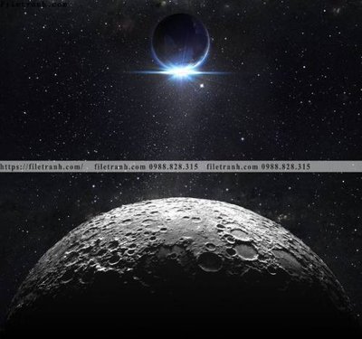 File in lụa tranh mat trang vu tru 539 (tân cổ điển) tranh mat trang vu tru 539