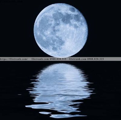 File tranh tranh mat trang vu tru 545 (file gốc) chủ đề phong thủy