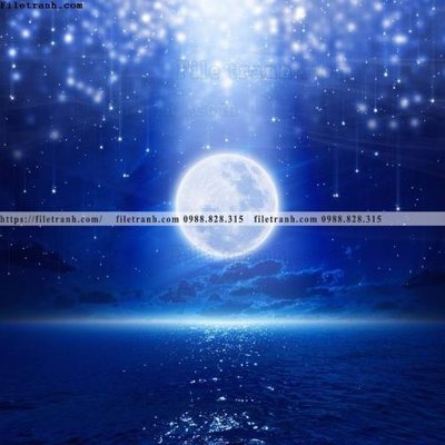 File gốc tranh mat trang vu tru 556 (ảnh chi tiết) để in lụa