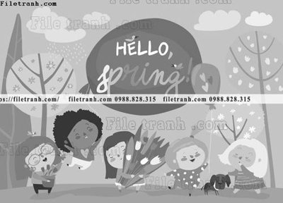 File PSD tranh minh hoa hoat hinh tre em 111 (bản gốc) đã tách nền