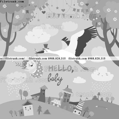 File tranh tranh minh hoa hoat hinh tre em 135 (gốc) phong cách tối giản