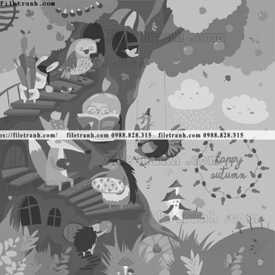 File PSD tranh minh hoa hoat hinh tre em 142 (gốc) nhiều lớp (multi-layer)