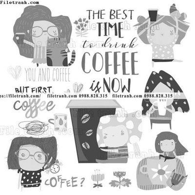 File ảnh tranh minh hoa hoat hinh tre em 306 (gốc) in decal dán tường