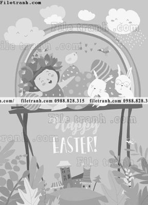 File gốc tranh minh hoa hoat hinh tre em 325 (in mica) trang trí