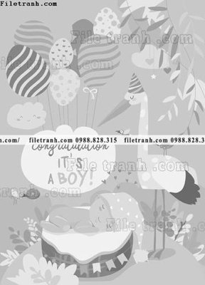 File gốc tranh minh hoa hoat hinh tre em 336 (dành cho trang trí nội thất)