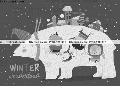 File ảnh tranh minh hoa hoat hinh tre em 386 (gốc) trang trí khách sạn