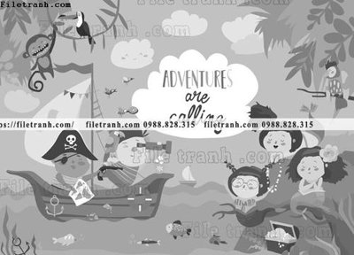 File gốc in tráng gương tranh minh hoa hoat hinh tre em 393 chi tiết