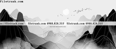 File in ấn tranh minh hoa nui thuy mac trung quoc 1505 (bản gốc) chất lượng cao