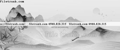 File gốc tranh minh hoa nui thuy mac trung quoc 1509 (chuẩn màu) cho in offset