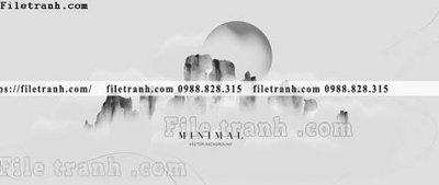 File gốc tranh minh hoa nui thuy mac trung quoc 1515 (in ấn) màu sắc trung thực