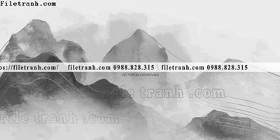 File tranh tranh minh hoa nui thuy mac trung quoc 1519 (ảnh gốc) độc quyền