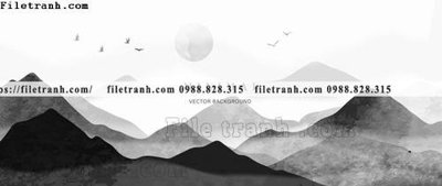 Tải file tranh minh hoa nui thuy mac trung quoc 1527 (ảnh gốc) in gạch 3D