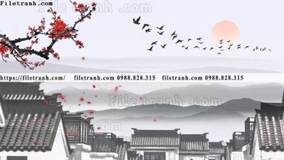 File tranh tranh minh hoa trung quoc 654 (gốc) chủ đề tĩnh vật