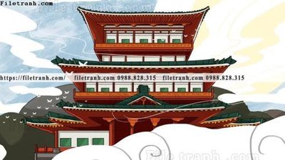 File gốc tranh minh hoa trung quoc 685 (in tráng gương) hiện đại