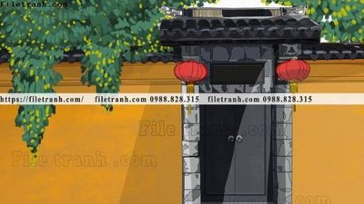 File tranh gốc tranh minh hoa trung quoc 694 (bản quyền) file PSD