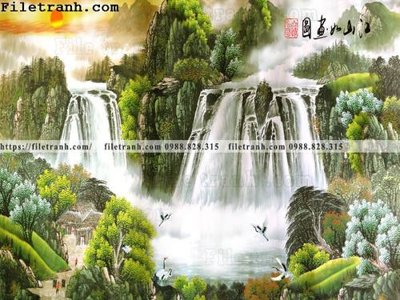 File gốc in ấn tranh nen tuong phong cach Trung Hoa111 độ phân giải cao