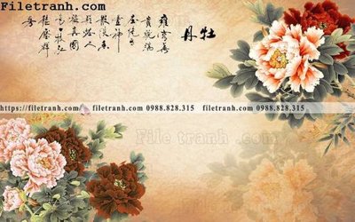 File gốc tranh nen tuong phong cach Trung Hoa120 (cho in 3D) độc đáo