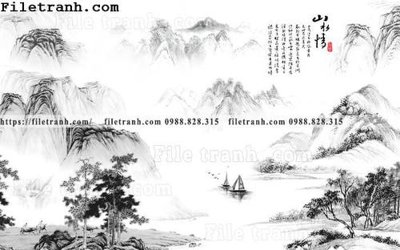 Download file gốc tranh nen tuong phong cach Trung Hoa142 (in mica) 3D