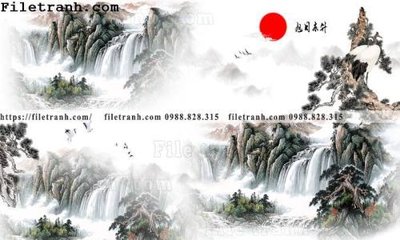File gốc tranh nen tuong phong cach Trung Hoa144 (cho in 3D) độc đáo