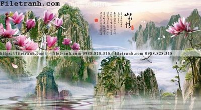 File PSD in ấn tranh nen tuong phong cach Trung Hoa157 (chất lượng cao)