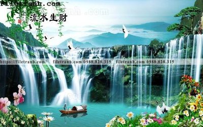 File gốc tranh nen tuong phong cach Trung Hoa187 (chuẩn màu) cho in offset