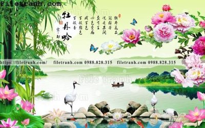 File ảnh tranh nen tuong phong cach Trung Hoa190 (gốc) in Hiflex