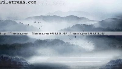 Download file gốc tranh nen tuong phong cach Trung Hoa198 (in lụa) cao cấp