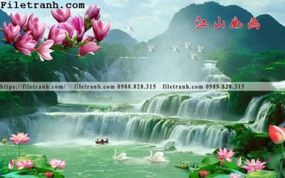 File gốc tranh nen tuong phong cach Trung Hoa207 (cho in ấn) từ kho Filetranh