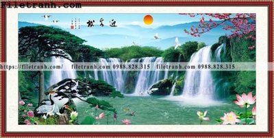 File ảnh tranh nen tuong phong cach Trung Hoa209 (gốc) in biển hiệu