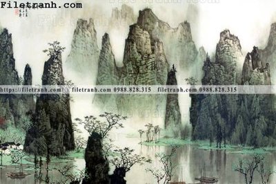 File tranh tranh nen tuong phong cach Trung Hoa212 (bản gốc) treo phòng ăn