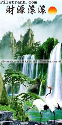 Tải file tranh nen tuong phong cach Trung Hoa233 (PSD) cho in tranh 3D