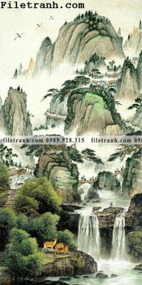 Tải file gốc tranh nen tuong phong cach Trung Hoa241 dùng cho in ấn