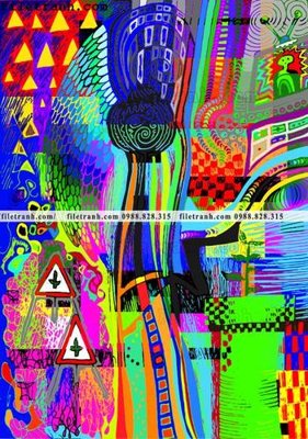 Tải file tranh nghe thuat sang tao truu tuong 1540 (PSD) cho in ấn quảng cáo