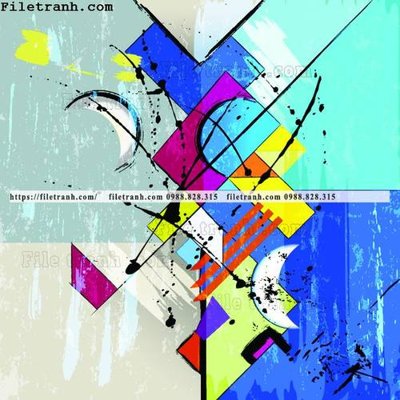 File tranh tranh nghe thuat sang tao truu tuong 1545 (file gốc) chủ đề phong thủy