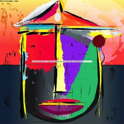 File gốc tranh nghe thuat sang tao truu tuong 1548 (in mica) trang trí