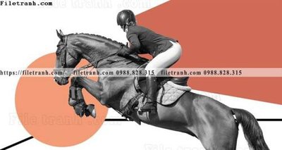 File ảnh tranh ngua hien dai 101 (gốc) dùng in Pano