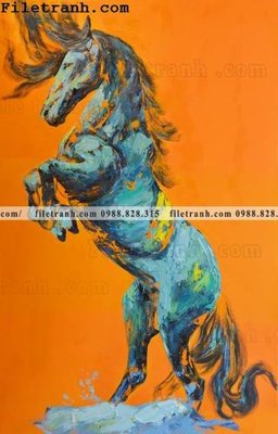 File gốc tranh ngua hien dai truu tuong 119 (PNG) không nền chất lượng