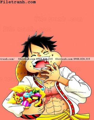 File gốc tranh phien ban doc cua One Piece147 (chủ đề hiện đại) trang trí