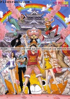 File tranh tranh phien ban doc cua One Piece168 (gốc) in trên kính