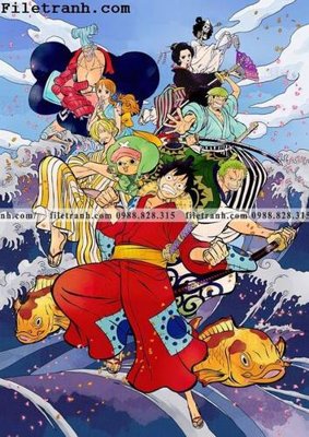 File gốc tranh phien ban doc cua One Piece191 (in tráng gương) nghệ thuật
